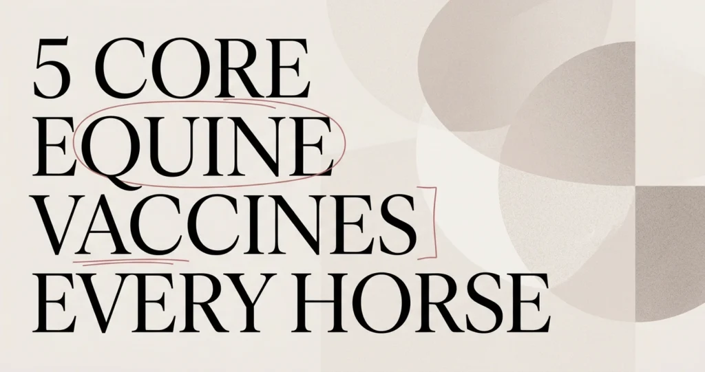 Equine Vaccines: Core and Risk-Based Schedule
