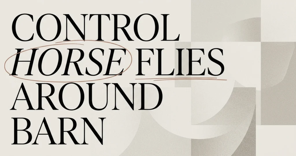 How to Control Horse Flies Around the Barn